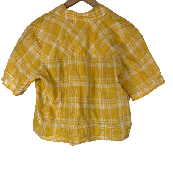 ARITZIA Wilfred Free, Linen Tie-front Blouse, Size S - Picture 3 of 7